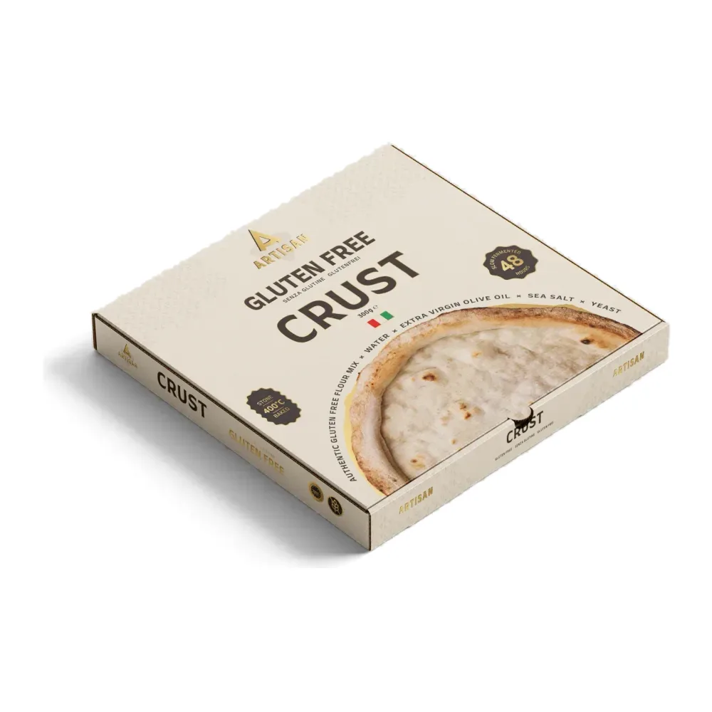 The Crust retail box, front facing